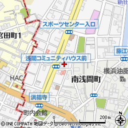 横浜市浅間コミュニティハウス周辺の地図