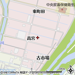 岐阜県岐阜市古市場高宮周辺の地図