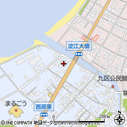 鳥取県米子市淀江町西原1326-3周辺の地図