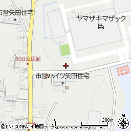 岐阜県美濃加茂市蜂屋町（矢田）周辺の地図