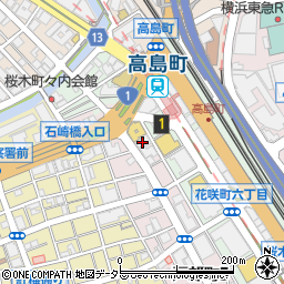 カセビル１４５プラーズ高島町周辺の地図