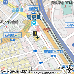 横浜市役所交通局高速鉄道本部　高島町駅周辺の地図