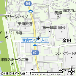 神奈川県厚木市金田1038周辺の地図