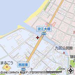 鳥取県米子市淀江町西原1326-1周辺の地図