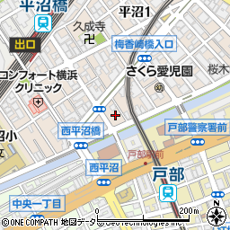 神奈川県横浜市西区平沼1丁目15周辺の地図