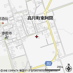 〒529-0252 滋賀県長浜市高月町東阿閉の地図