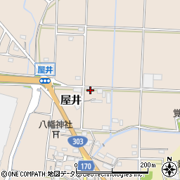 岐阜県本巣市屋井1343周辺の地図