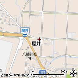 岐阜県本巣市屋井1348周辺の地図