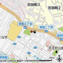 伝丸天王町店周辺の地図