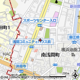 レコードブック 横浜浅間町周辺の地図