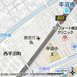 【フォトスポット】平沼橋駅周辺ガスタンク（ガスホルダー）周辺の地図