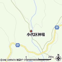 兵庫県美方郡香美町小代区神場120周辺の地図