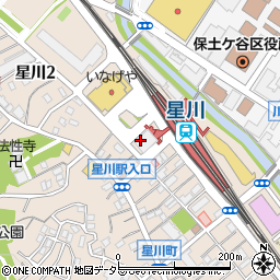 アフラックサービスショップ　日本調剤星川薬局店周辺の地図