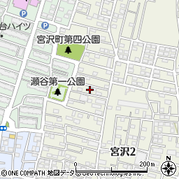 神奈川県横浜市瀬谷区宮沢2丁目3周辺の地図