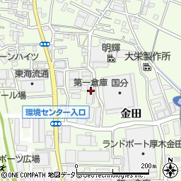 神奈川県厚木市金田1057周辺の地図