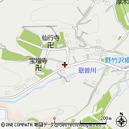 神奈川県厚木市上古沢1186-1周辺の地図