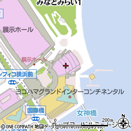パシフィコ横浜　国立大ホール周辺の地図