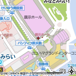 デイリーヤマザキパシフィコ横浜店周辺の地図