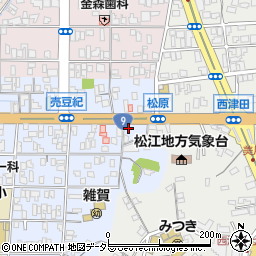 株式会社ジツタ中国松江店周辺の地図