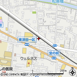 島根県松江市東津田町492周辺の地図