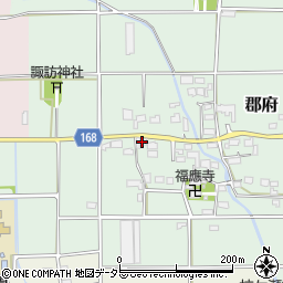 岐阜県本巣市郡府74周辺の地図