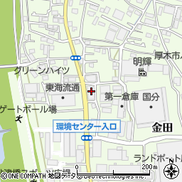 神奈川県厚木市金田1040周辺の地図
