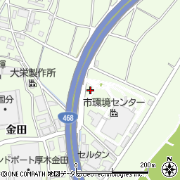 神奈川県厚木市金田1645周辺の地図