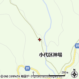 兵庫県美方郡香美町小代区神場72周辺の地図