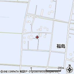 千葉県長生郡白子町福島周辺の地図