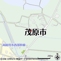 千葉県茂原市七渡3843周辺の地図