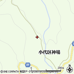 兵庫県美方郡香美町小代区神場74周辺の地図