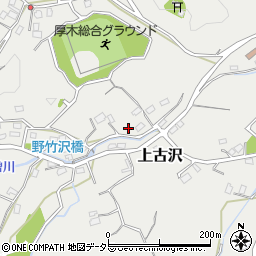 神奈川県厚木市上古沢1307周辺の地図