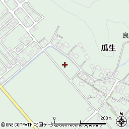 福井県三方上中郡若狭町瓜生周辺の地図
