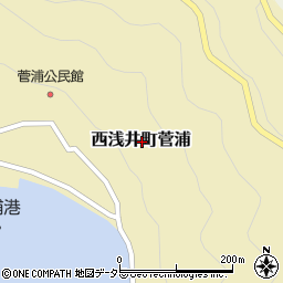 滋賀県長浜市西浅井町菅浦周辺の地図