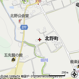 滋賀県長浜市北野町周辺の地図