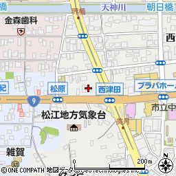 メガネ２１　松江店周辺の地図