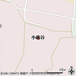 鳥取県東伯郡湯梨浜町小鹿谷周辺の地図