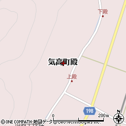 鳥取県鳥取市気高町殿周辺の地図