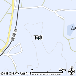 京都府舞鶴市下東周辺の地図