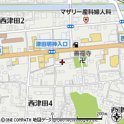 サヴァンパレス西津田管理室周辺の地図
