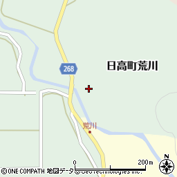 兵庫県豊岡市日高町荒川350周辺の地図