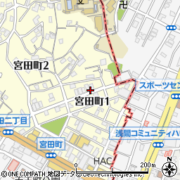 神奈川県横浜市保土ケ谷区宮田町1丁目周辺の地図