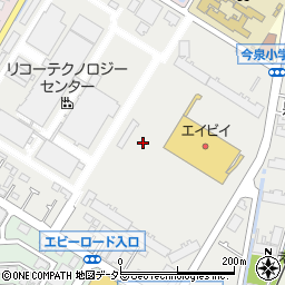 神奈川県海老名市泉周辺の地図