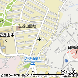 神奈川県横浜市旭区左近山171周辺の地図