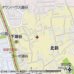 神奈川県横浜市瀬谷区北新19周辺の地図