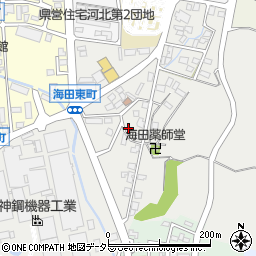 鳥取県倉吉市海田東町周辺の地図