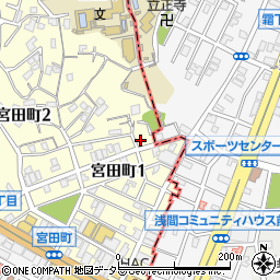 神奈川県横浜市保土ケ谷区宮田町1丁目13周辺の地図