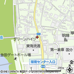 神奈川県厚木市金田825-10周辺の地図