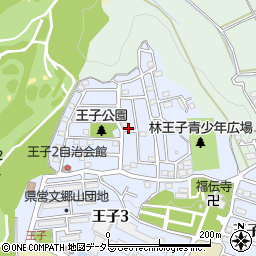 神奈川県厚木市王子2丁目周辺の地図
