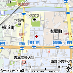 島根県松江市雑賀町地行場周辺の地図